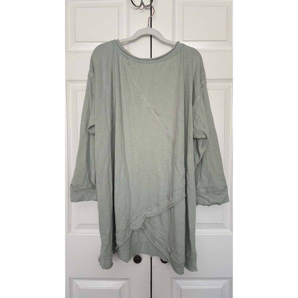 NEW Free People Oversized Organic Cotton Pullover - Picture 5 of 8